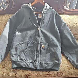 Carhartt Womens Cadet Blue (Gray Blue) Hooded Coat